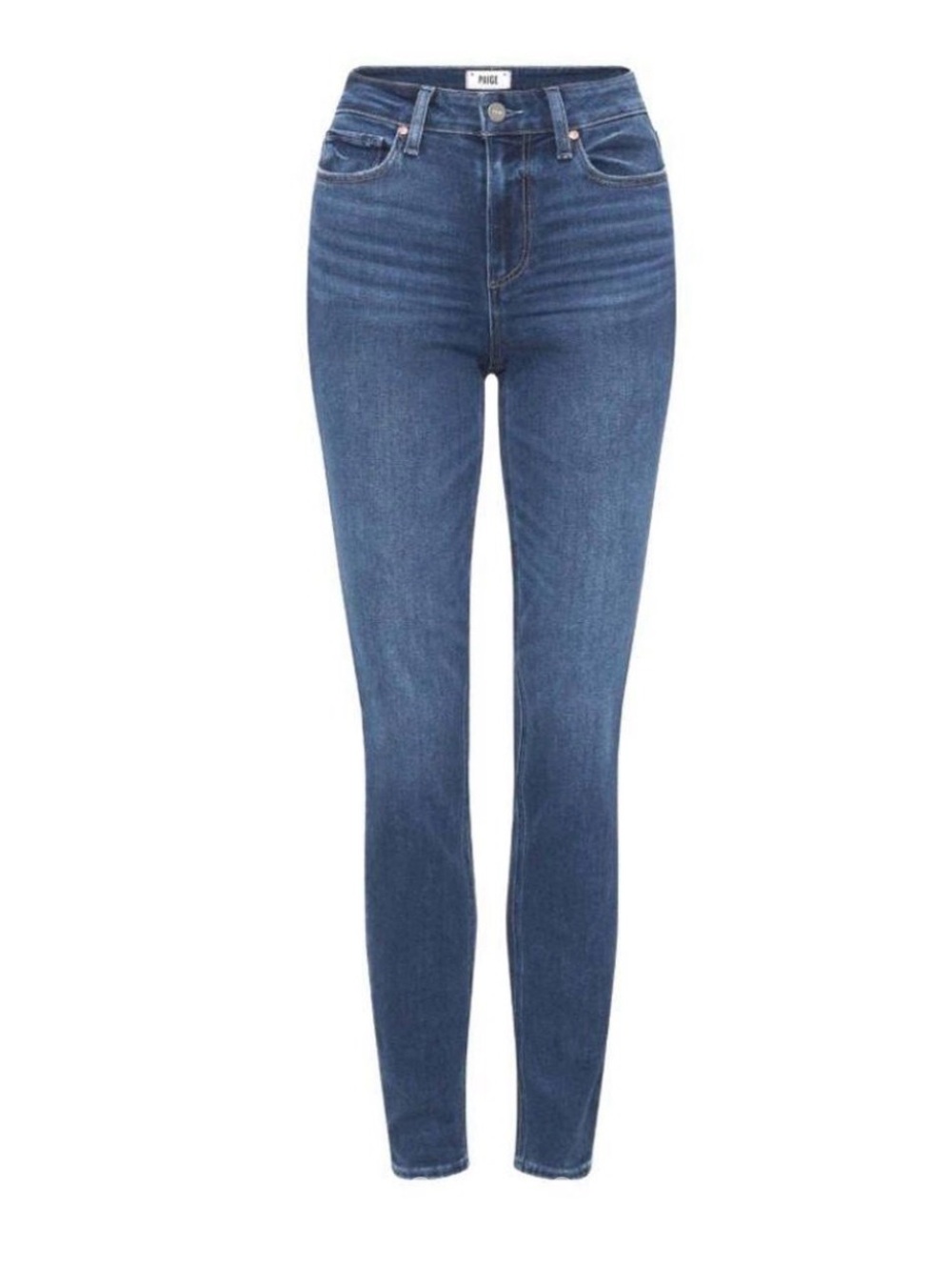 Paige Women’s Hoxton Blue Ultra Skinny Raw-Hem Jeans